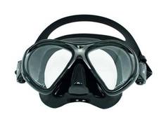 Маска Scorpena E чёрный силикон сменные стекла под диоптрии