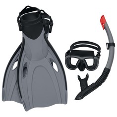 Набор для плавания Bestway "Inspira Pro Snorkel Set", L/XL маска, трубка, ласты (25045)