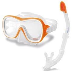INTEX Набор для плавания WAVE RIDER, маска, трубка, от 8 лет, 55647 INTEX