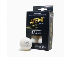 Мяч Atemi для настольного тенниса 3 звезды белый 6 шт.