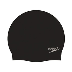 Шапочка для плавания SPEEDO Plain Molded Silicone Cap, арт.8-709849097, черный, силикон