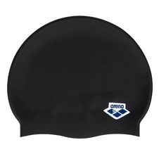 Шапочка для плавания ARENA Team Stripe Cap, арт.001463110, черный, силикон