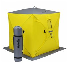 Палатка зимняя Куб 1,5х1,5 yellow/gray HS-ISC-150YG Helios