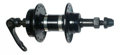 Втулка MTB задняя алюминиевая под трещотку, 3/8x14Gx36Hx135x145 на промподшипниках, с эксц TBS