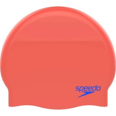 Шапочка Для Плавания Speedo 2022 Moulded Silc Cap Ju Neon Fire/Bondi Blue
