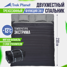 Спальный мешок Trek Planet антрацит, левый/ правый