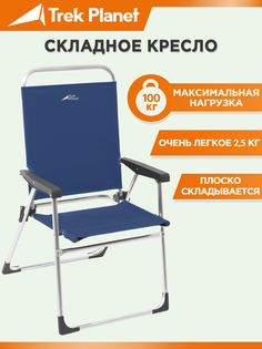 Кресло складное TREK PLANET Slacker Alu Navy, кемпинговое 70647