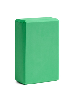 Кирпич для йоги Hamsa Yoga Спортивный кубик 23x15x7,5 см, зеленый