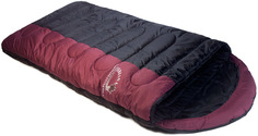 Спальный мешок Indiana Traveller Extreme черный/бордовый, левый