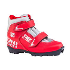 Ботинки лыжные детские NNN TREK Snowrock3 красные/логотип серебристый RU31 EU32 CM19