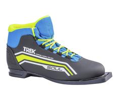 Ботинки лыжные 75мм TREK Soul6 черные/логотип лайм неон размер RU46 EU47 CM30