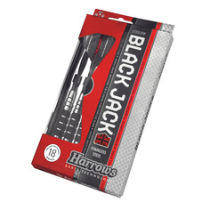 Дротики для игры в дартс Harrows Black Jack steeltip 18 г, средний уровень