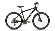 Велосипед горный 27,5" Forward Hardi 27,5 X D 2022 года рама 18" черный/желтый