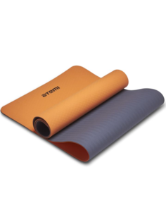 Коврик для йоги и фитнеса Atemi, AYM13С, серо-оранжевый
