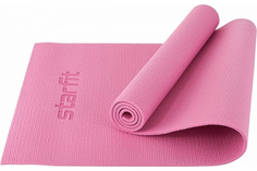 Коврик для йоги и фитнеса STARFIT FM-101 PVC, 0,8 см, 183x61 см, розовый