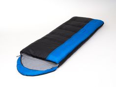 Спальный мешок /спальник c подголовником ALASKA Camping Plus синий до -0 левый (L)