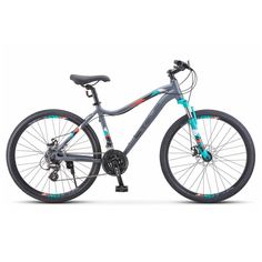 Велосипед горный Stels 26" Miss-6100 MD V030 рама 19" сине-серый