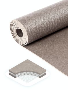 Коврик для йоги и фитнеса BODHI Rishikesh PRO 173х80 см серый