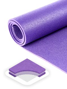 Коврик для йоги и фитнеса BODHI Rishikesh PRO 200х80 см фиолетовый
