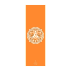 Коврик для йоги, фитнеса и пилатеса Dream Om Orange Germany, 4,5 мм, оранжевый Bodhi