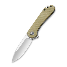 Складной туристический нож Сivivi Elementum D2 Steel Satin Finished Olive Micarta Civivi