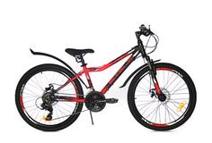 Велосипед Stels Navigator 24" 450 MD V030 рама 13" черно-неоновый красный