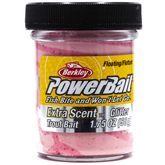 Форелевая паста Berkley PowerBait Extra Scent Glitter 50 гр Funky Flamingo