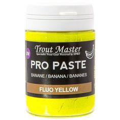 Форелевая паста Trout Master Pro Paste 60 гр Банан Fluo Yellow Spro