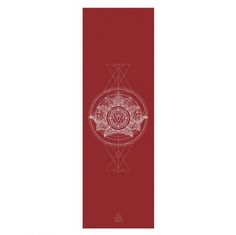 Коврик для йоги и фитнеса BODHI Чакра красная 185х60х0,45