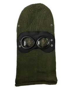 Балаклава маска с вырезами GC-Famiscom с защитой для глаз, зеленый