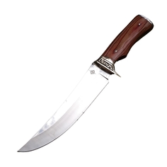 Охотничий туристический нож Nomad, Datum Plane, сталь 65х13, рукоять бакелит, медь