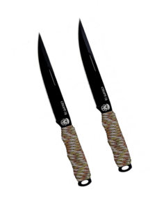 Набор спортивных ножей Pirat "СПОРТ-16", 2 шт., обмотка паракорд, ножны в комплекте