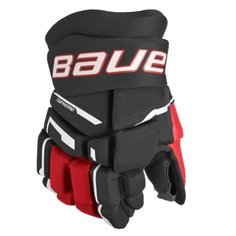 Перчатки хоккейные BAUER Supreme M3 S23 JR 1061906 (10 / черный-красный) Бауэр