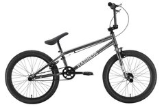 Велосипед STARK Madness BMX 1 2022 9" темно-серый-серебристый
