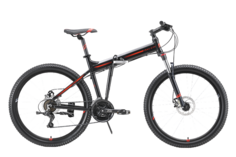 Велосипед STARK Cobra 26.2 D 2023 20" черный-красный-черный