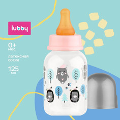 Бутылочка для кормления Lubby с латексной соской, 125 мл
