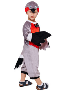 Карнавальный костюм Батик Снегирь, цв. серый р.104