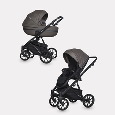 Коляска детская универсальная 2 в 1 Riko Basic Delta Ecco от 0 до 36 мес., 12 Mokka