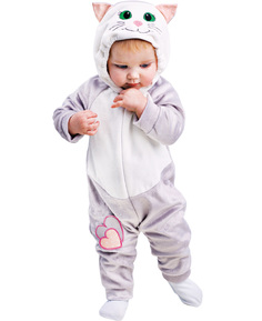 Карнавальный костюм Батик Кот, цв. серый р.80