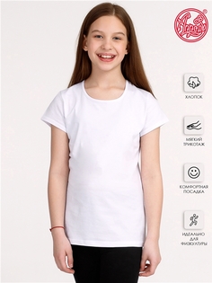 Футболка детская Апрель 1ДДК1487001, белый, 164