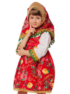 Карнавальный костюм Batik Матрешка Маруся 1070 к-21 цв.мультиколор р.128 Батик