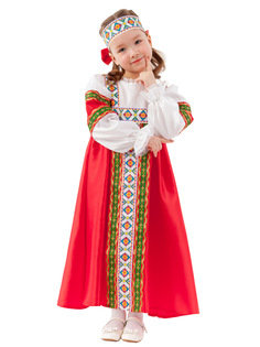 Костюм Пуговка Марьюшка В Сарафане Детский 36 (140 см) Батик