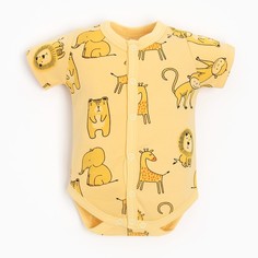 Linas baby Боди детское, цвет желтый, рост 68см