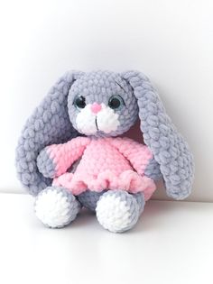 Мягкая игрушка Little Toy Амигуруми Заяц 23см amzay23roz