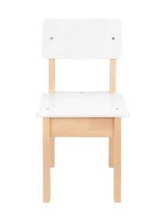 KU162.2 Стул KETT-UP ECO ГУФИ, деревянный детский, натур/белый