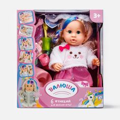 Кукла Валюша 6 функций, R322012A6 No Brand