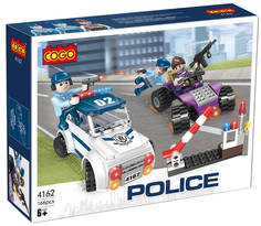 Конструктор Cogo Арест грабителя на автомобиле 166 деталей