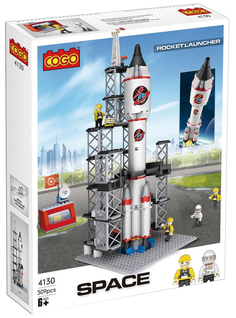Конструктор Cogo Космическая ракета 309 деталей