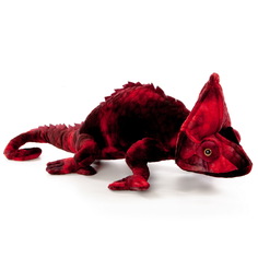 Игрушка мягкая Exoprima Хамелеон, чёрно-красный, 70см