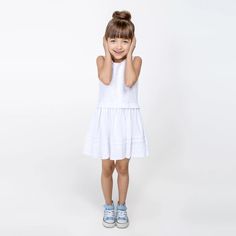 Платье детское Acoola 20220200089 белый, 110
